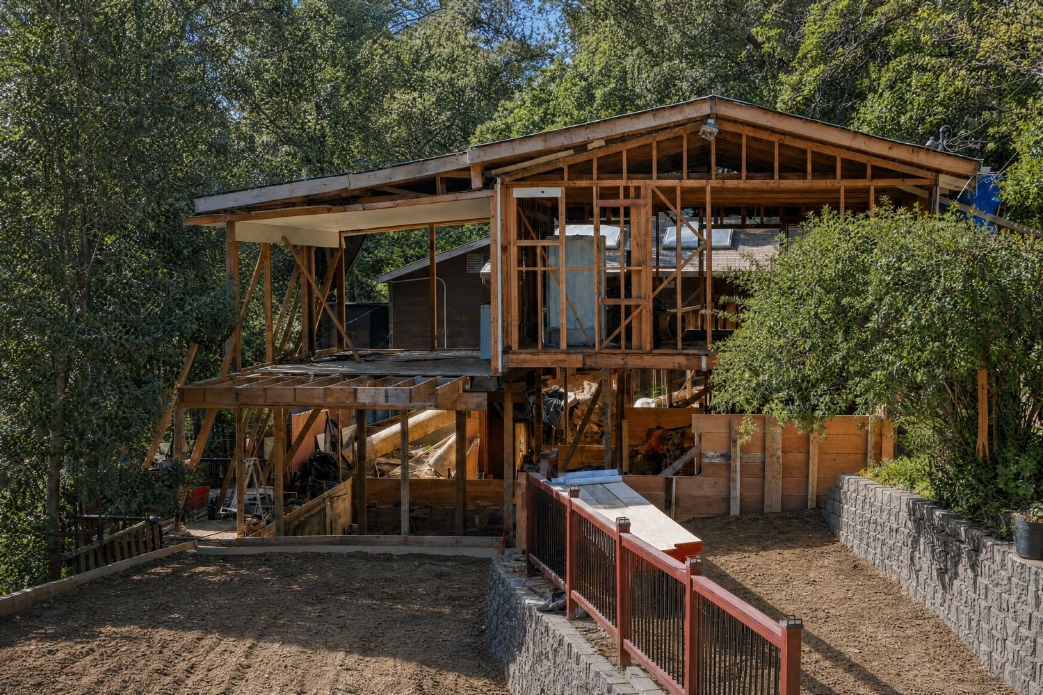 Structural rebuild in Cupertino, after
