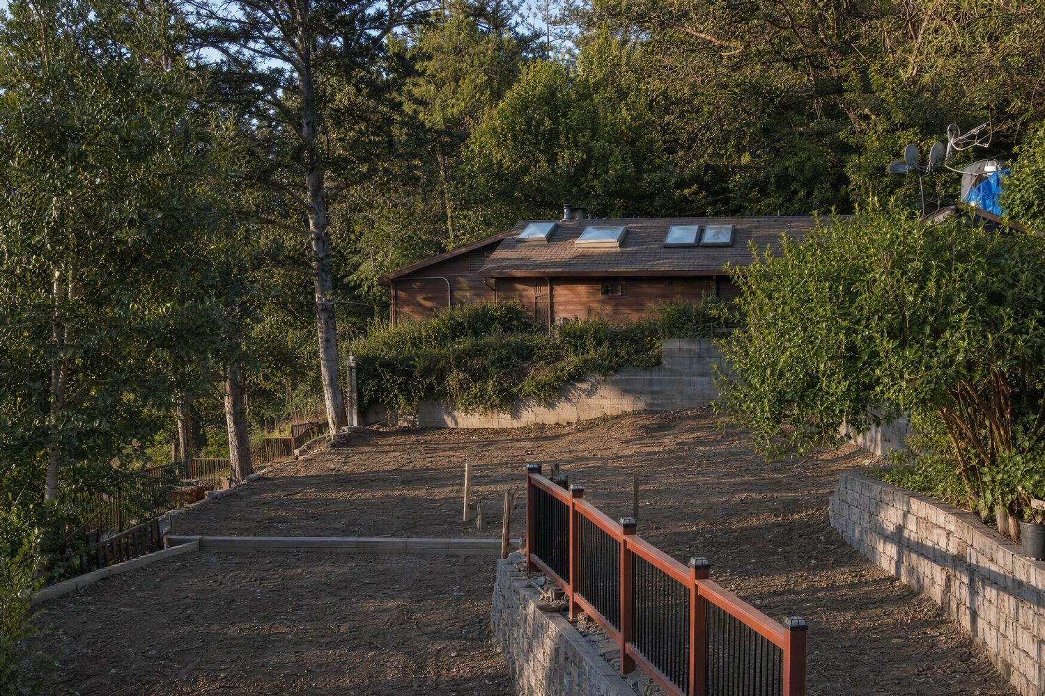 Structural rebuild in Cupertino, before