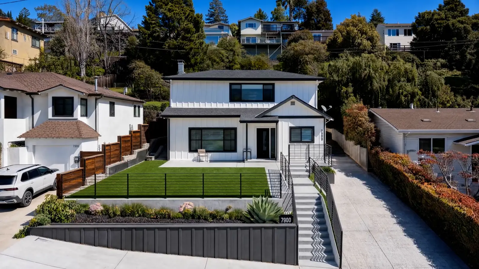 Custom modern farmhouse in the Oakland Hills