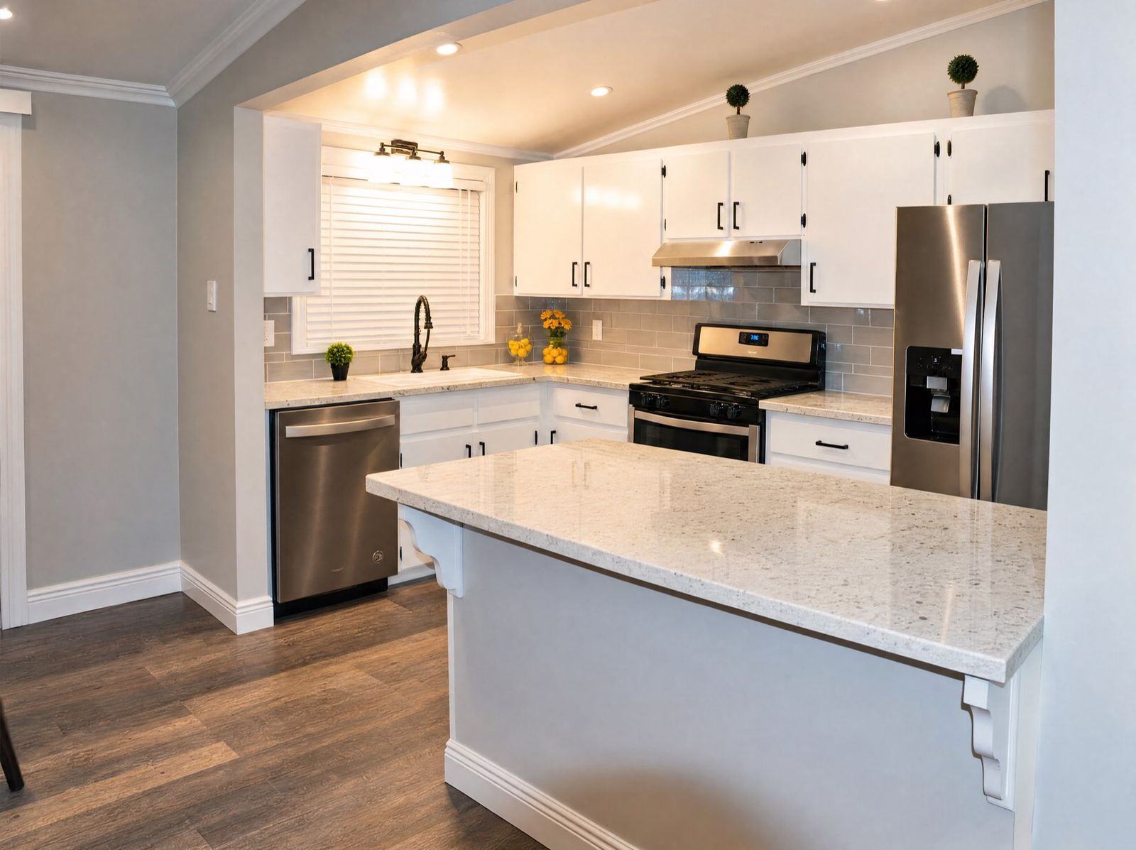 Remodeled kitchen in Sacramento by Four Piers