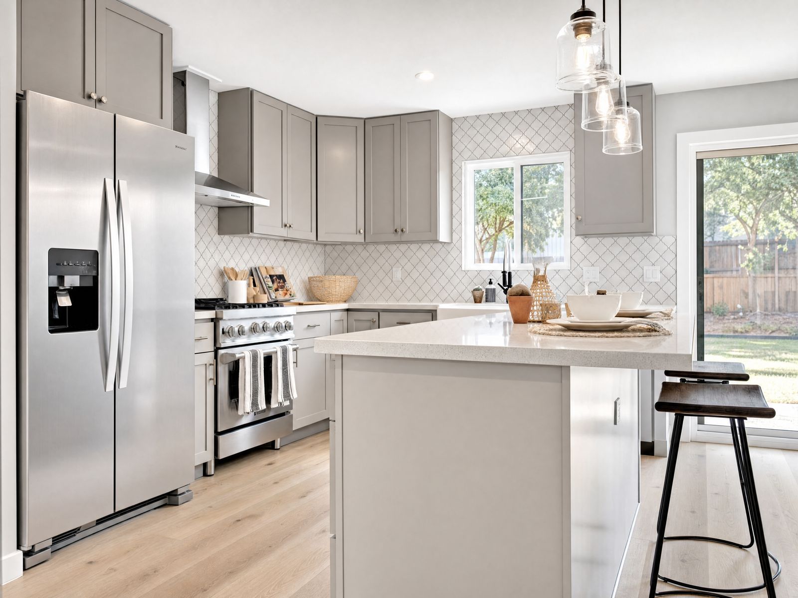 Modern gray shaker kitchen in San Luis Obispo